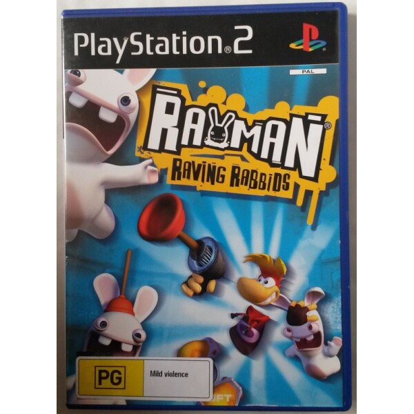 PS2 Rayman Raving Rabbids (utan bok)