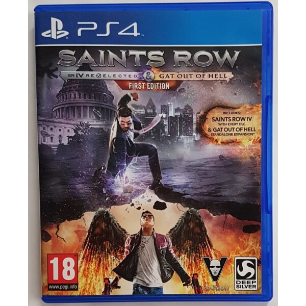 PS4 Saints Row 4 & Gat out of Hell- first edition (BEG)