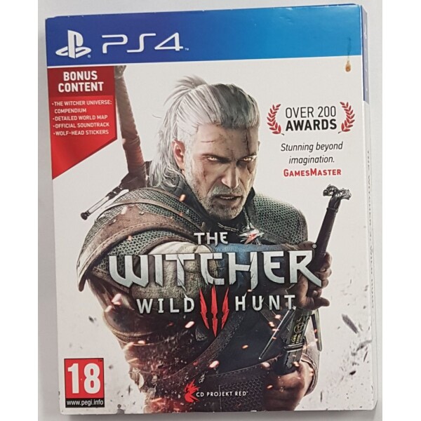 PS4 The Witcher 3 - Wild Hunt (i pappfodral) (BEG)