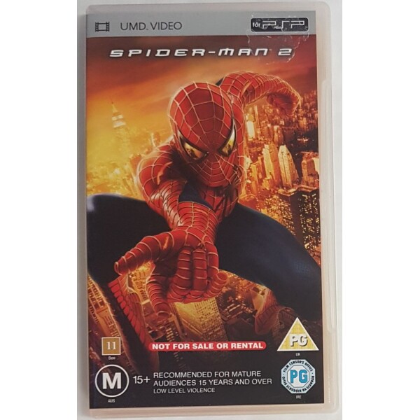 PSP Spider-Man 2 - engelskt omslag (FILM)