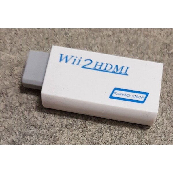 WII HDMI adapter VIT (Nytt)