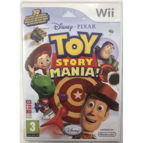 Wii Toy Story Mania (Inkl 3d glasögon)