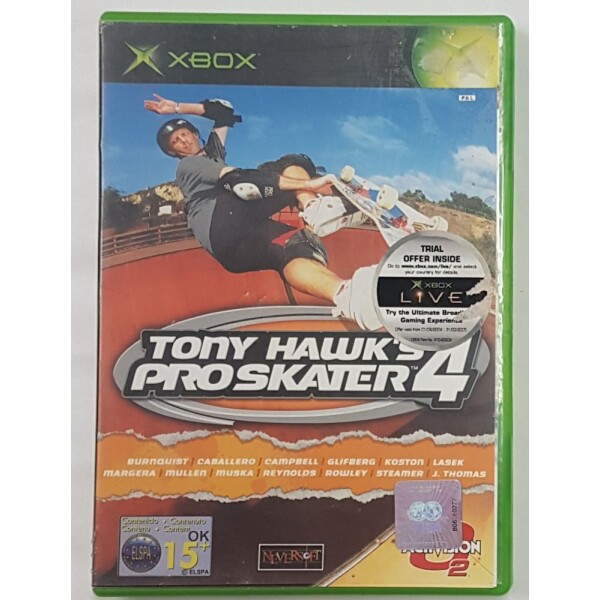 X Tony Hawks Pro Skater 4 (utan bok)