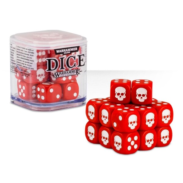 WH Citadel 12MM Dice Set Red (Ny)