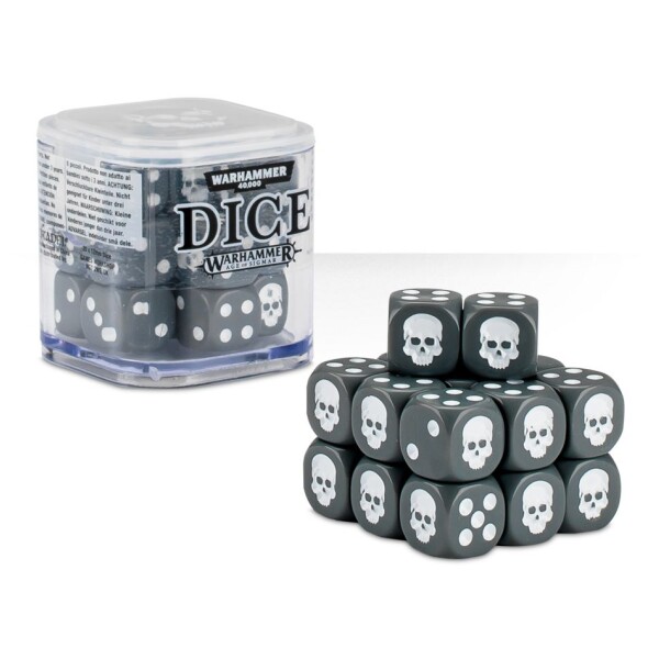 WH Citadel 12MM Dice Set Gray (Ny)