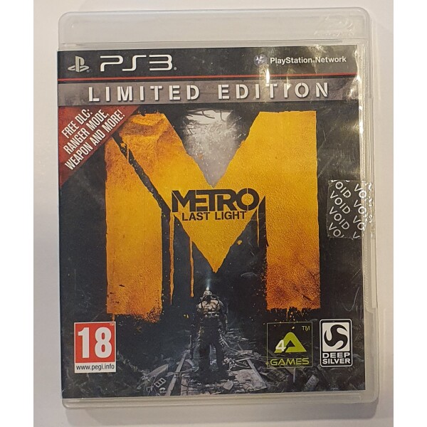 PS3 Metro Last Light Limited Edition