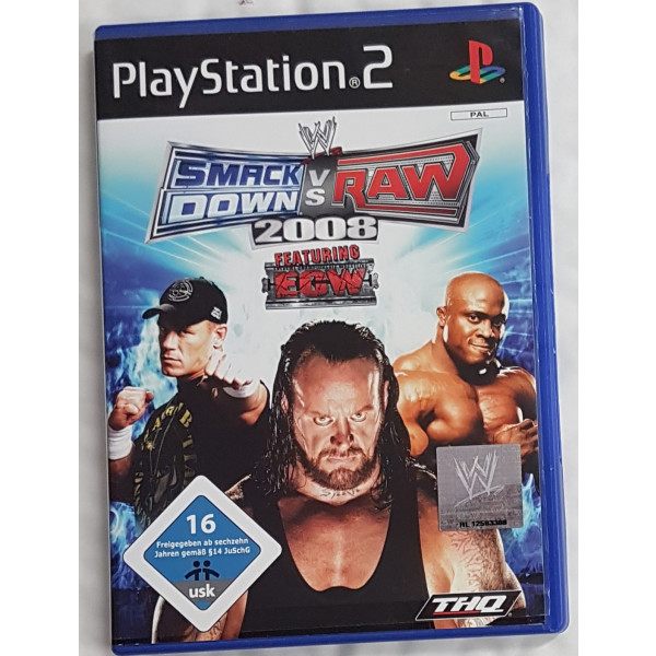 PS2 WWE SmackDown Vs Raw 2008