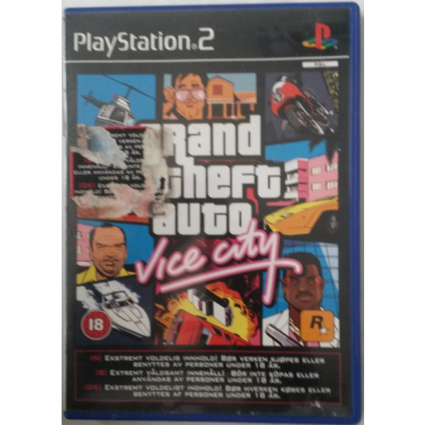 PS2 GTA Vice City (med karta)