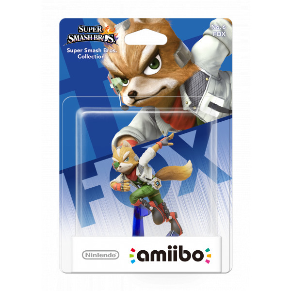 Amiibo - Super Smash Collection - Nr. 6 - Fox (Nytt)