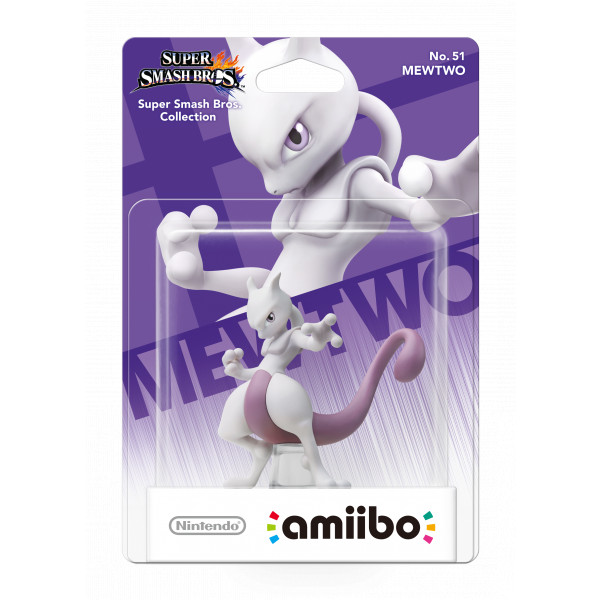 Amiibo - Super Smash Collection - Nr. 51 - Mewtwo (Nytt)