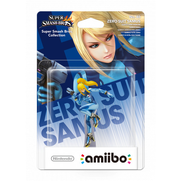 Amiibo - Super Smash collection - Nr. 40 - Zero Suit Samus (Nytt)