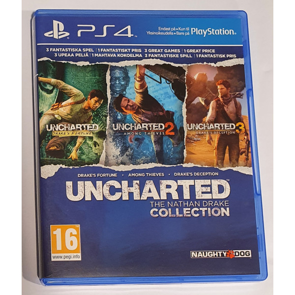 PS4 Uncharted The Nathan Drake Collection (blått omslag) (BEG)