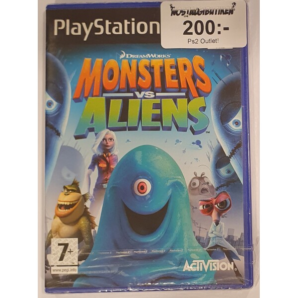 PS2 Monsters vs Aliens (Nytt)