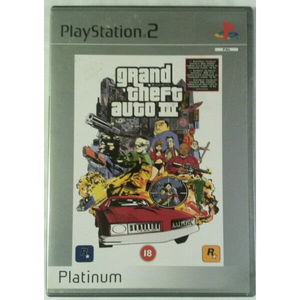 PS2 GTA 3 - Grand Theft Auto III platinum