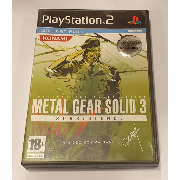 PS2 Metal Gear Solid 3 - Subsistence