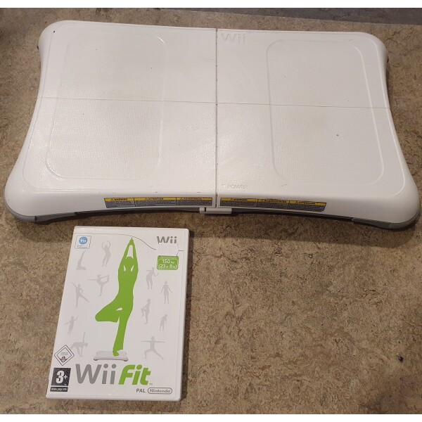 Wii Balance board (vit) med Wii Fit