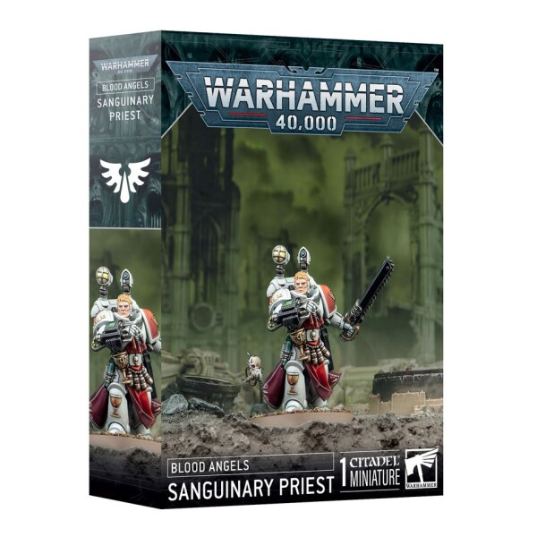 WH 40K Blood Angels Sanguinary Priest (Ny)