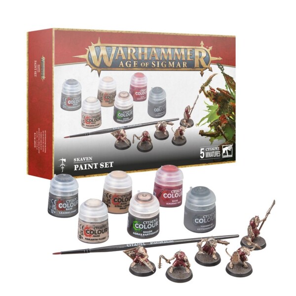 WH - Age of Sigmar - Skaven Paint Set (Ny)