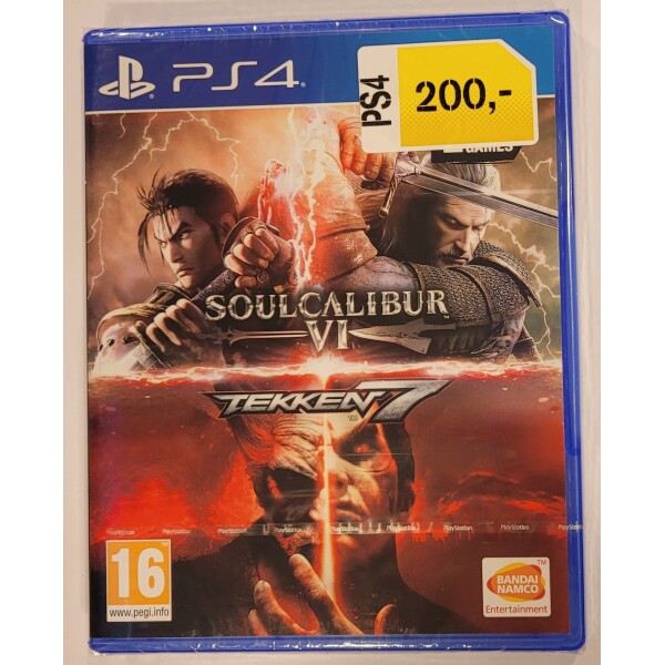 PS4 Soul Calibur 6 + Tekken 7 (Nytt)