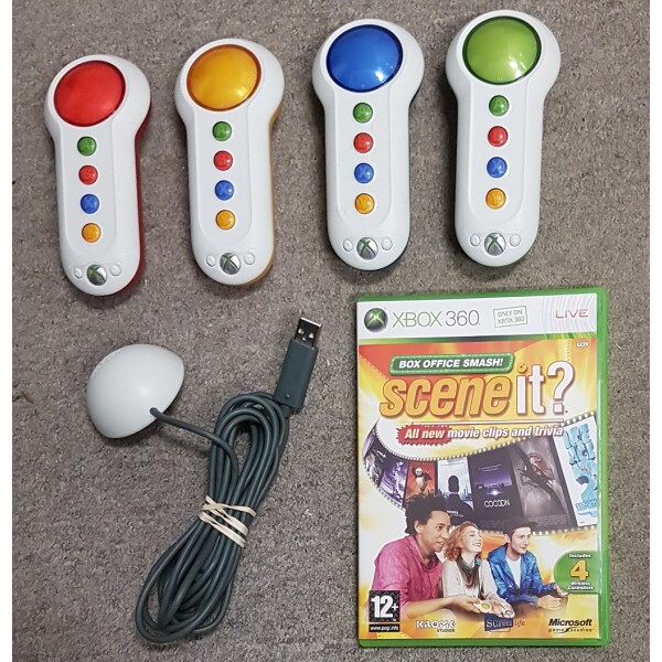 360 Buzz kontroller 4-pack med sändare + 1 spel