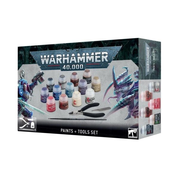 WH - 40K Paints + Tools set (Ny)