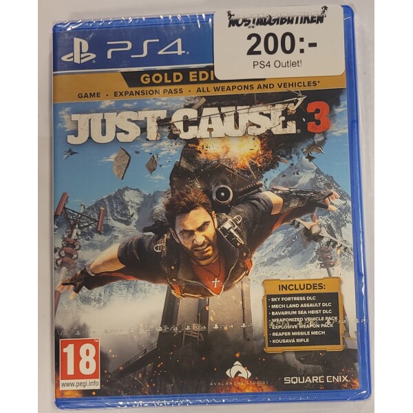 PS4 Just Cause 3 Gold Edition (Nytt)