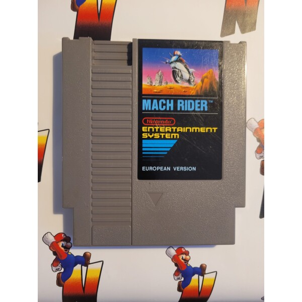 NES Mach Rider (Svensksålt Omärkt) (Se 2 foton)