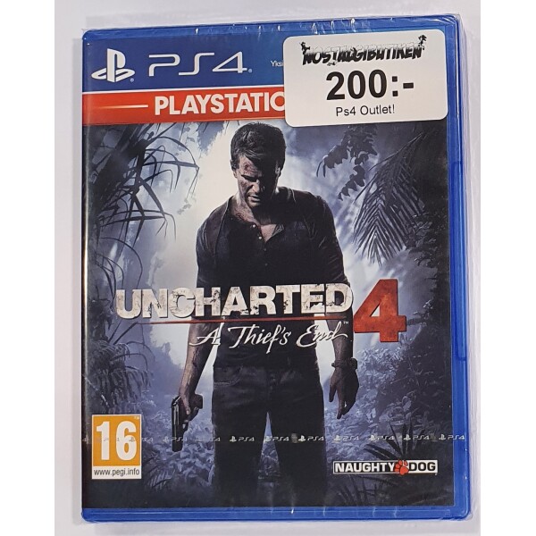 PS4 Uncharted 4 platinum (Nytt)