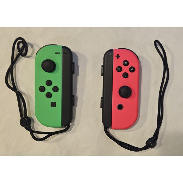 Switch - JoyCon Pair Rosa/Grön Med Straps (BEG)