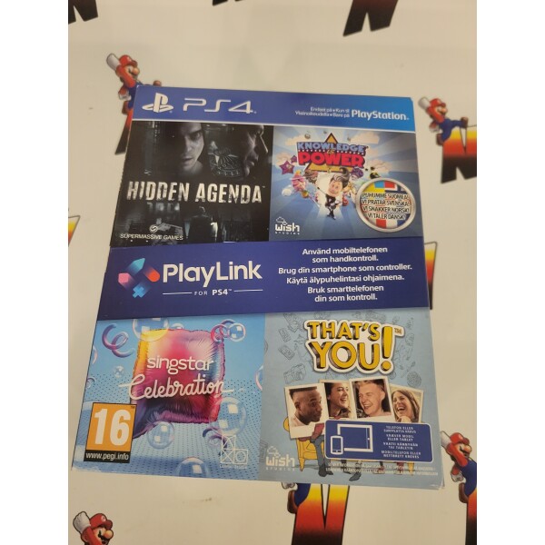 PS4 Playlink for PS4 Spelsamling 4 Spel